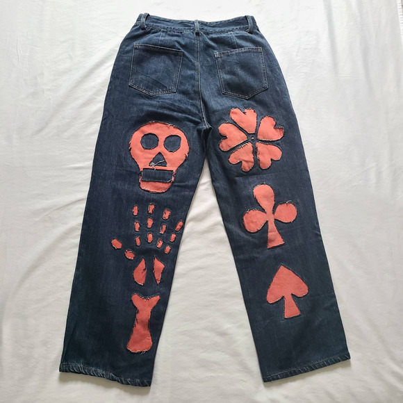 Alive Ghana Custom Upcycled Men's Skater Jeans, 30/27 - Picture 2 of 6